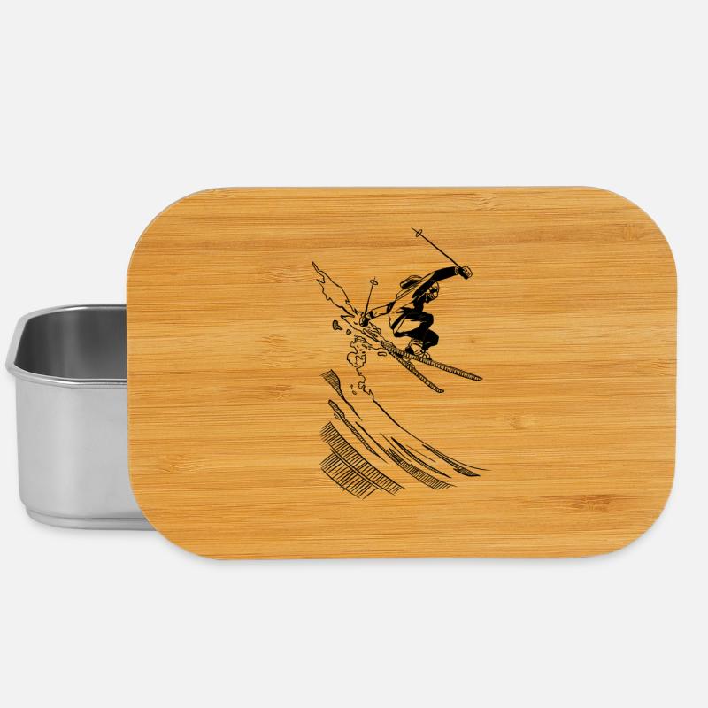 Ski - Lunch Box - Silber