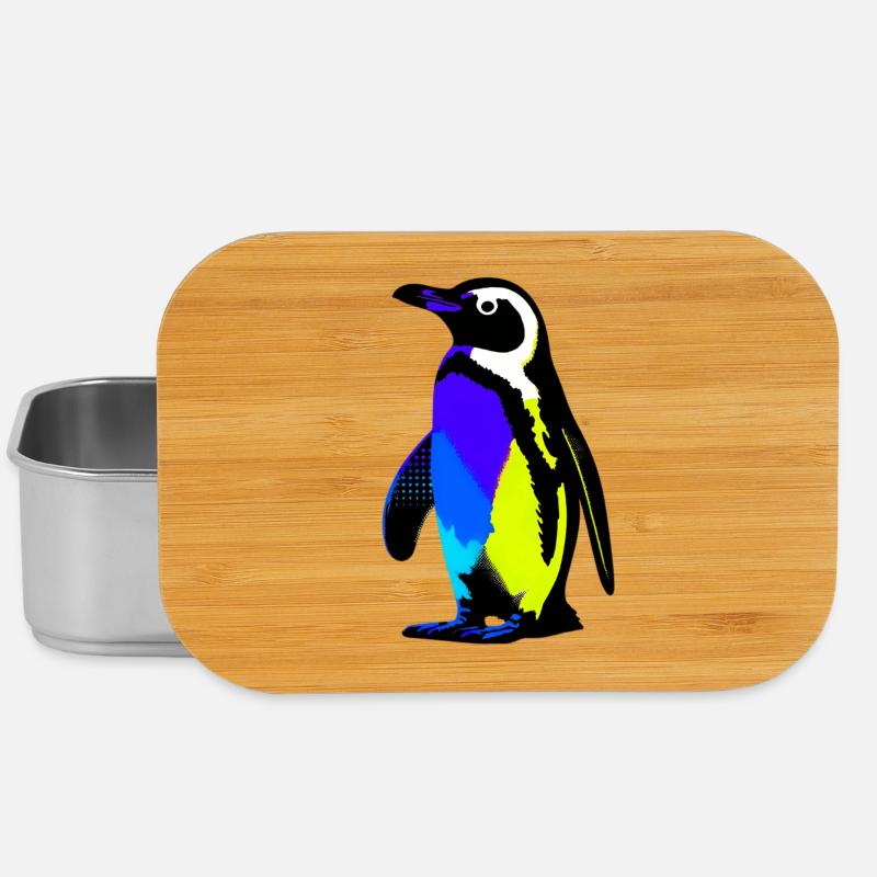 Pinguin - Lunch Box - Silber