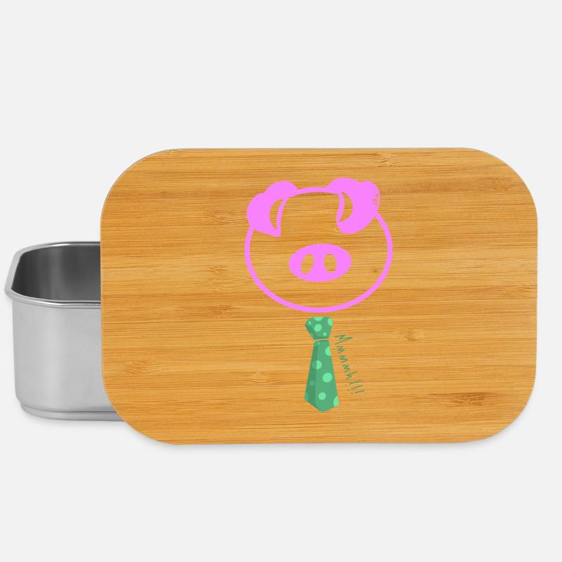 Mmmmhh! Das Pop-Krawatte-Schwein - Lunch Box - Silber