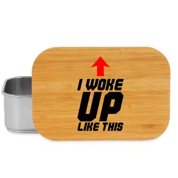 I Woke up Like this - Lunch Box - Silber - Vorne
