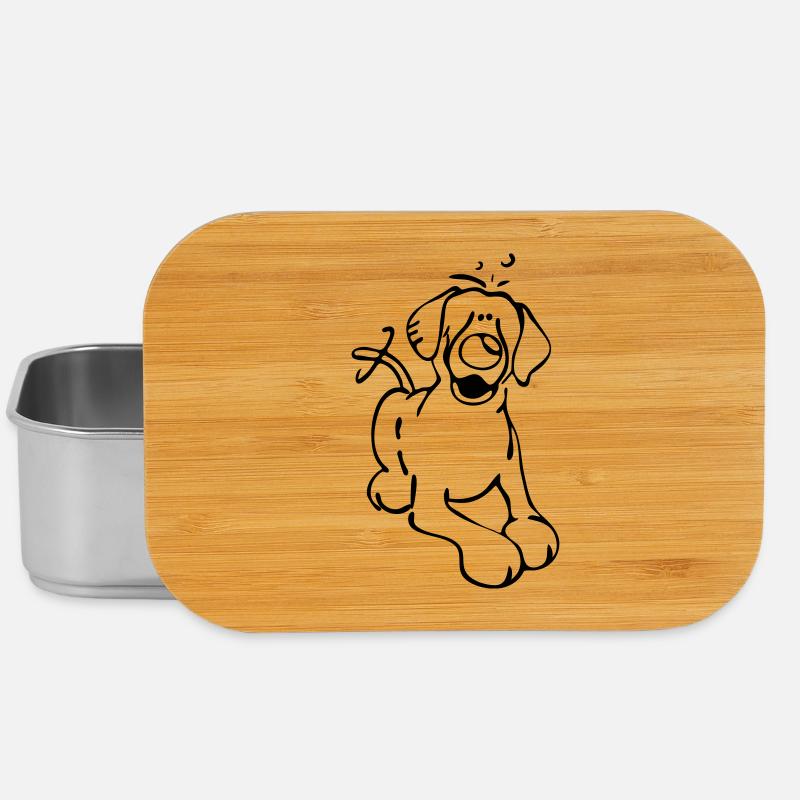 Labrador Retriever - Hund - Lunch Box - Silber