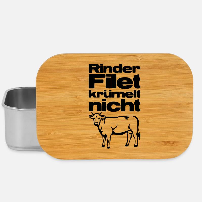 Rinderfilet krümelt nicht - Lunch Box - Silber
