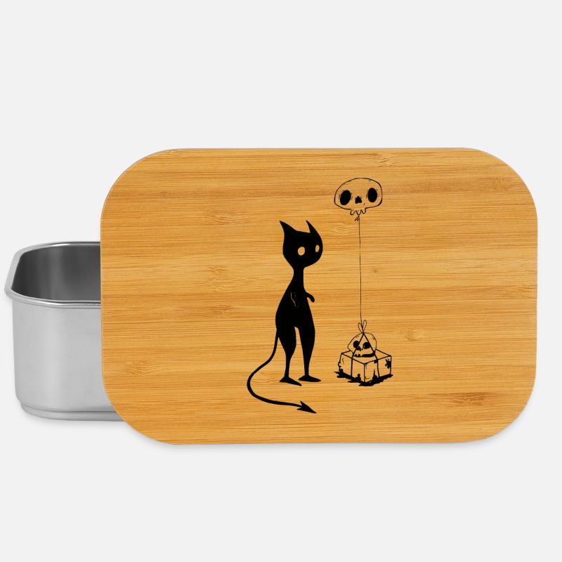 Chat diable diable diable - Boîte à goûter - argent