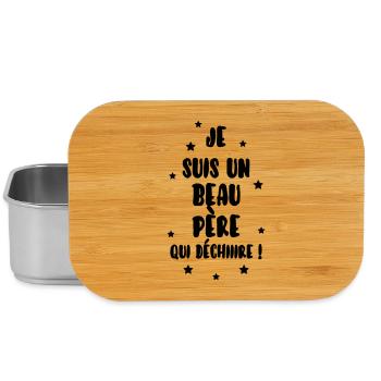 Stiefvater / Stiefmutter / Ehe / Familie - Lunch Box - Silber - Vorne