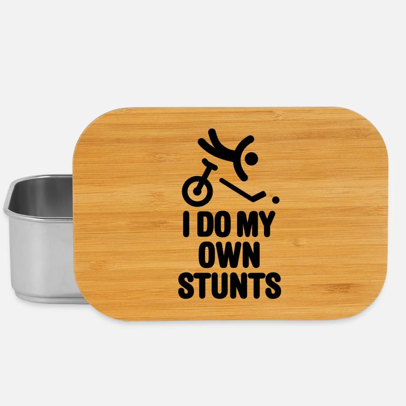 Ich mache meine eigenen Stunts Einrad Hockey Einrad Einrad - Lunch Box - Silber