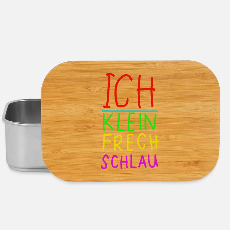 Me, Small, Naughty, Smart, Neon - Lunch Box - silver