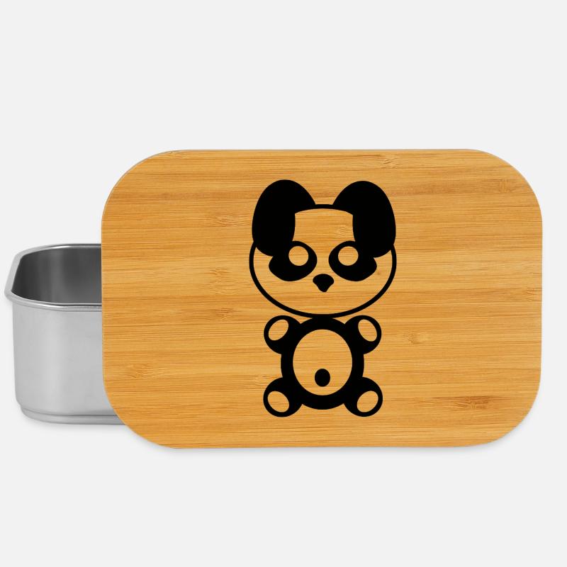 Plüschig: Pandy - Lunch Box - Silber