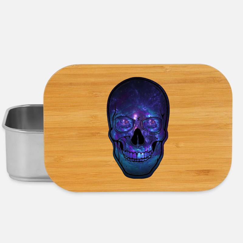 Galactic Skull Nebula - Lunch Box - silver