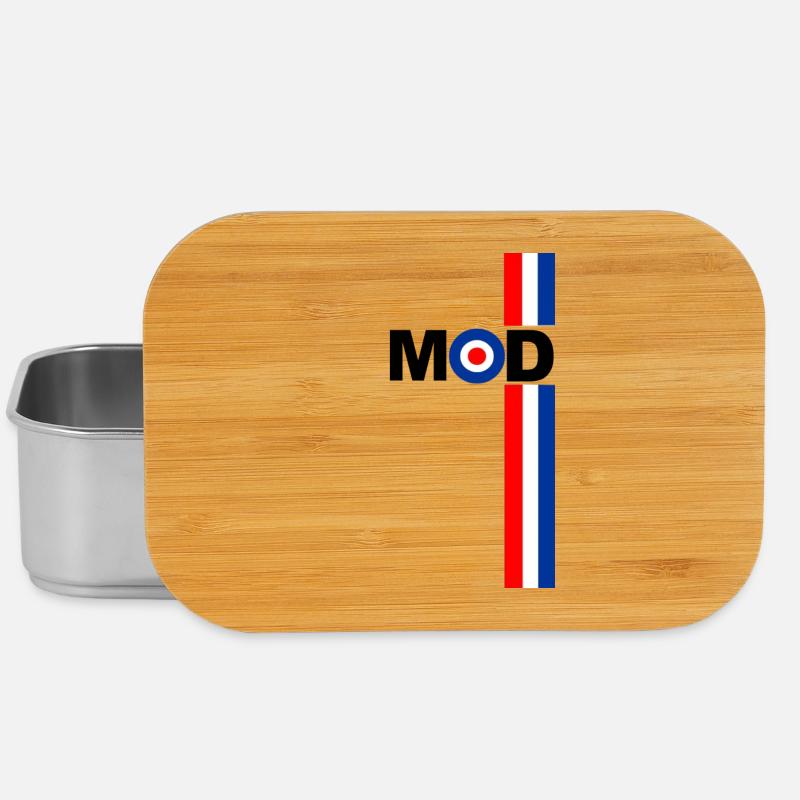 MOD TARGET RWB STRIPES DESIGN - Lunch Box - silver