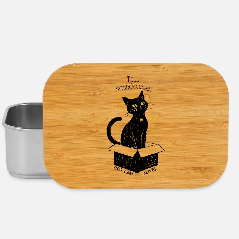 Le chat de Schrödinger - Boîte à goûter - argent
