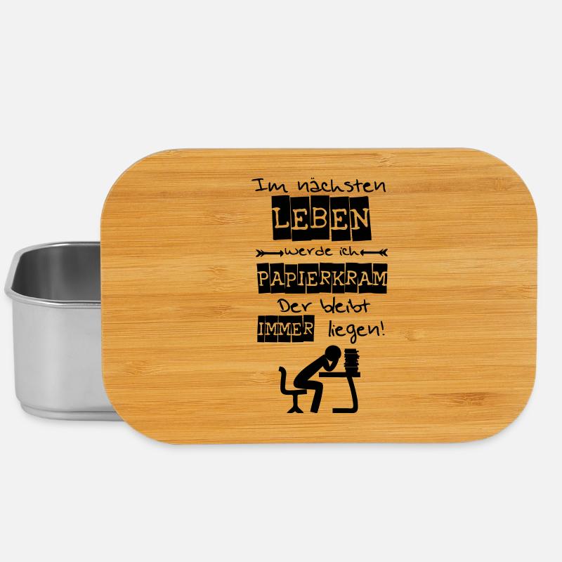 Ich werde Papierkram Spruch Geschenk - Lunch Box - Silber