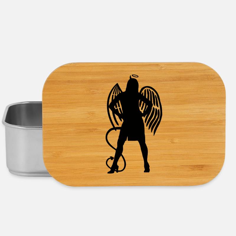 Engel Teufel - Lunch Box - Silber
