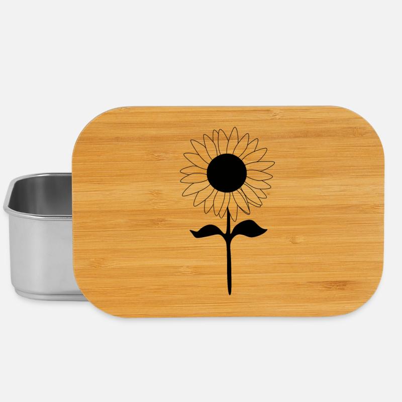 Blume Blumen Sonnenblume Blüte Geschenk Muttertag - Lunch Box - Silber
