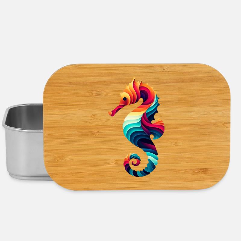 Seepferdchen - Lunch Box - Silber