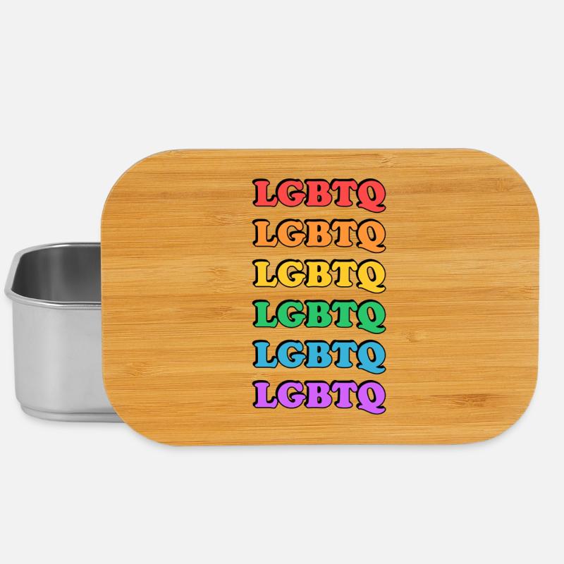 Rainbow LGBTQ - Lunch Box - Silber
