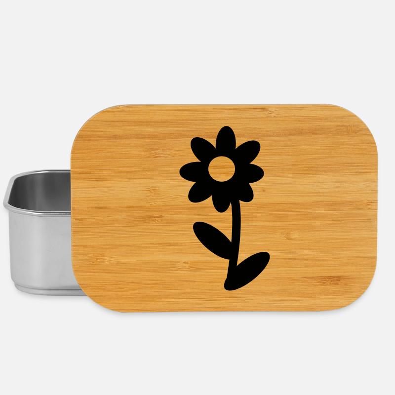 Blume - Lunch Box - Silber