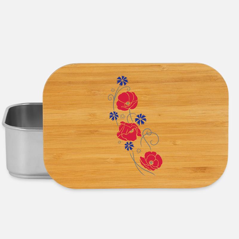 Coquelicots. Design d'été. - Boîte à goûter - argent