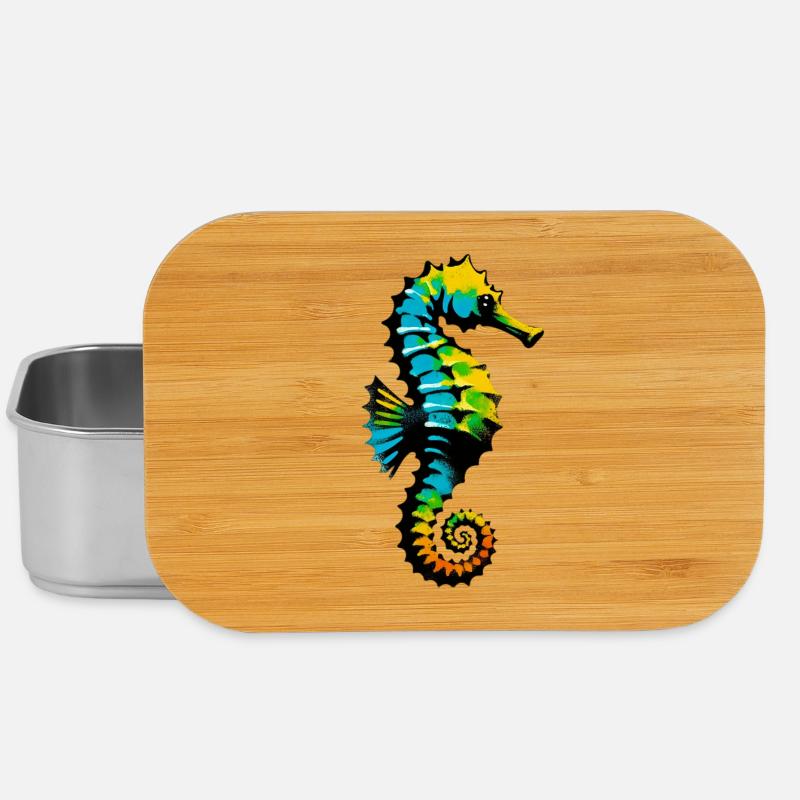 Seepferdchen - Lunch Box - Silber