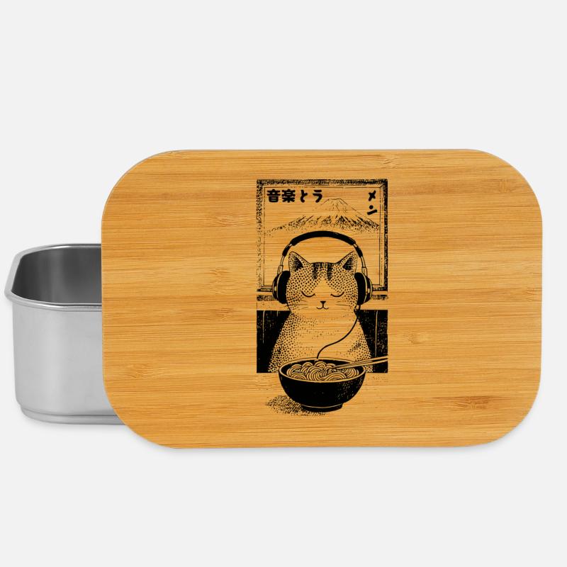 Ramen Fuji Kitten - Lunch Box - silver