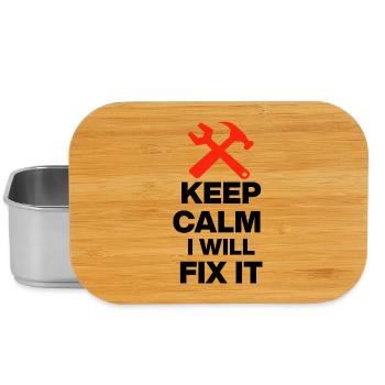 KEEP CALM, I WILL FIX IT! ARTISAN GIFT DAD - Lunch Box - silver - Front