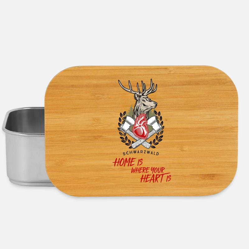 Schwarzwald - where my heart is - Lunch Box - Silber