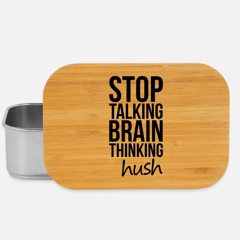 Stop Talking, Brain Thinking - Boîte à goûter - argent