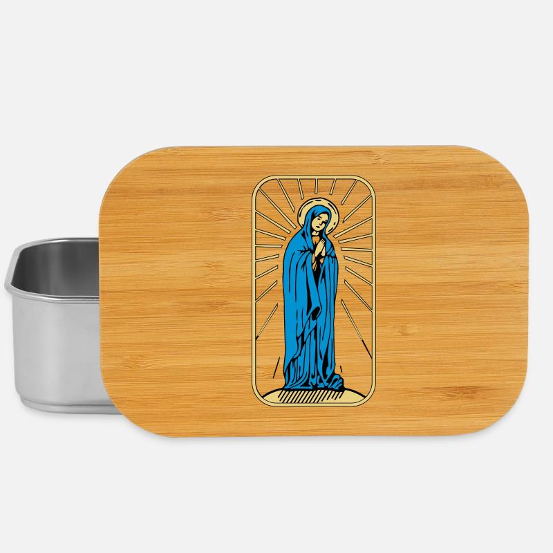 Heilige Maria ohne Hintergrund - Lunch Box - Silber