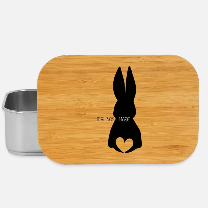 Mon lapin préféré avec le cœur - Boîte à goûter - argent