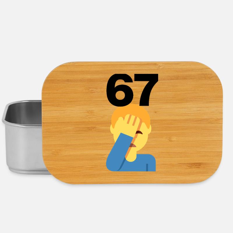67? FACEPALM, SIX SEVEN TREND. WAS SOLL DAS? 🤔 - Lunch Box - Silber