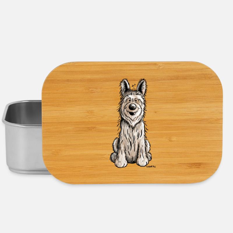 Berger Picard - Hund - Dog -,Comic - Lunch Box - Silber