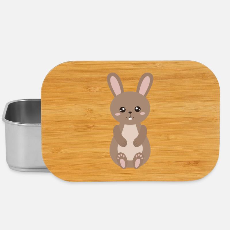 Illustration de peluches de Charming Bunny - Boîte à goûter - argent