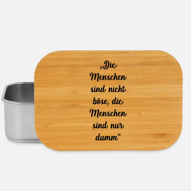 Die Menschen sind nicht Böse - Lunch Box - Silber