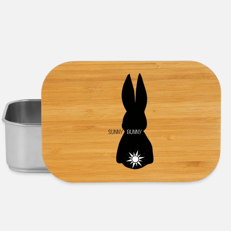 Lapin Soleil avec Soleil - Boîte à goûter - argent