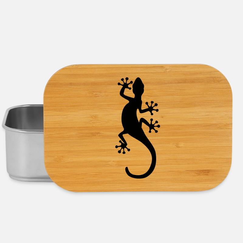 Gecko - Lunch Box - Silber