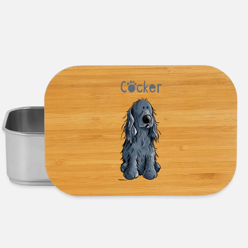 Lustiger Cocker Spaniel - Lunch Box - Silber