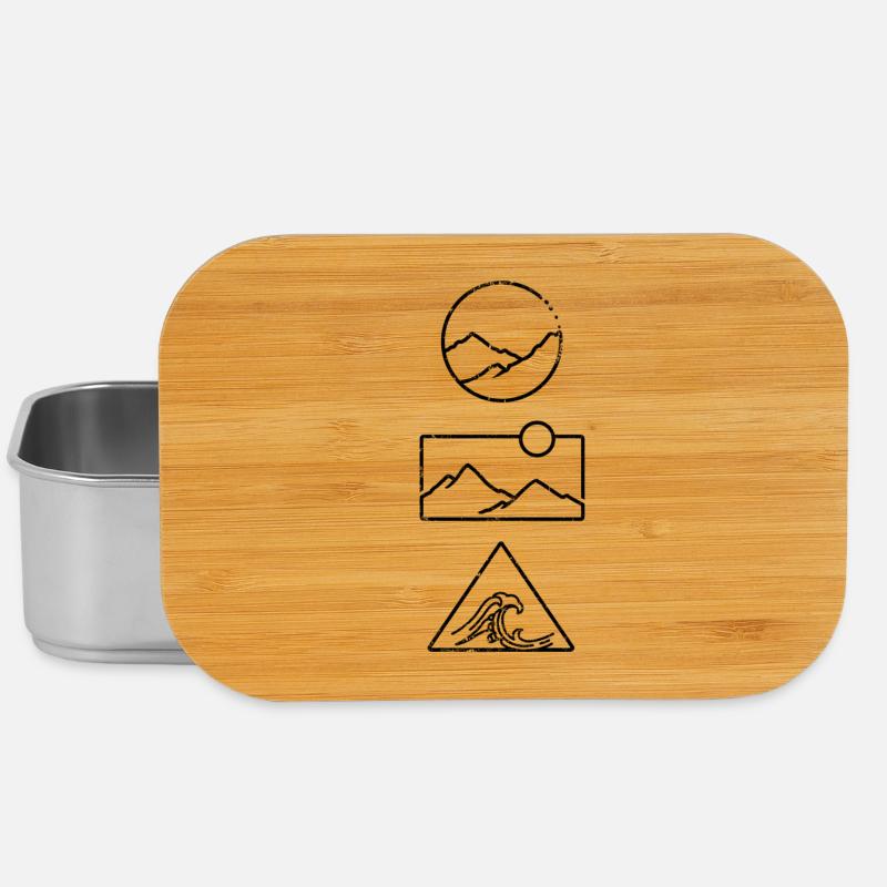 Bergwelle - Lunch Box - Silber
