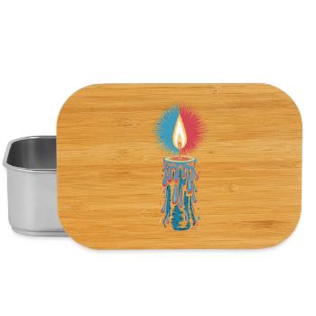 Faith Light Candle Retro Spirit Design - Lunch Box - silver - Front