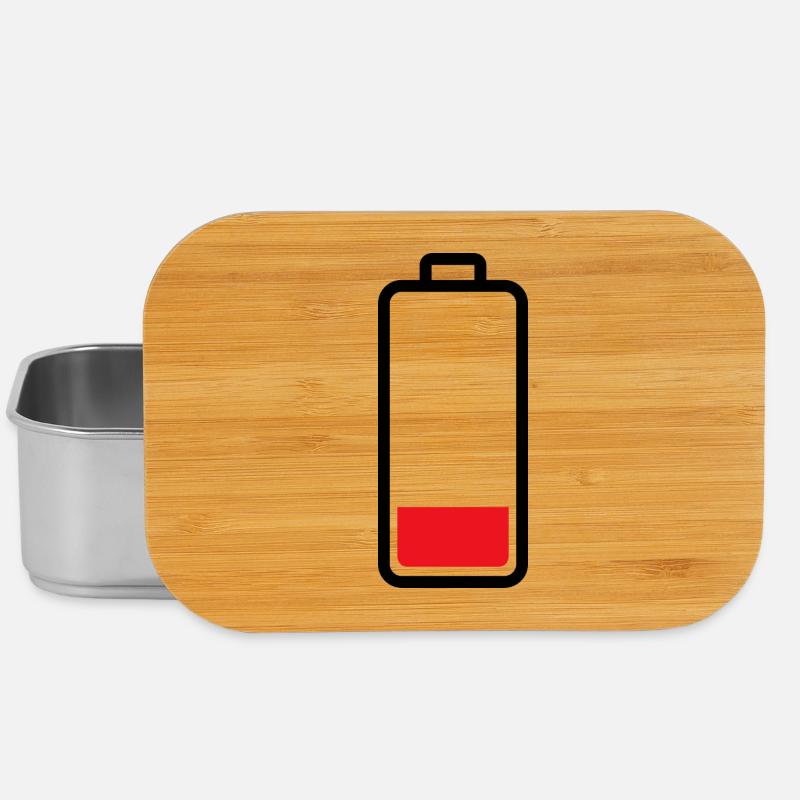 schwache Batterie - Lunch Box - Silber