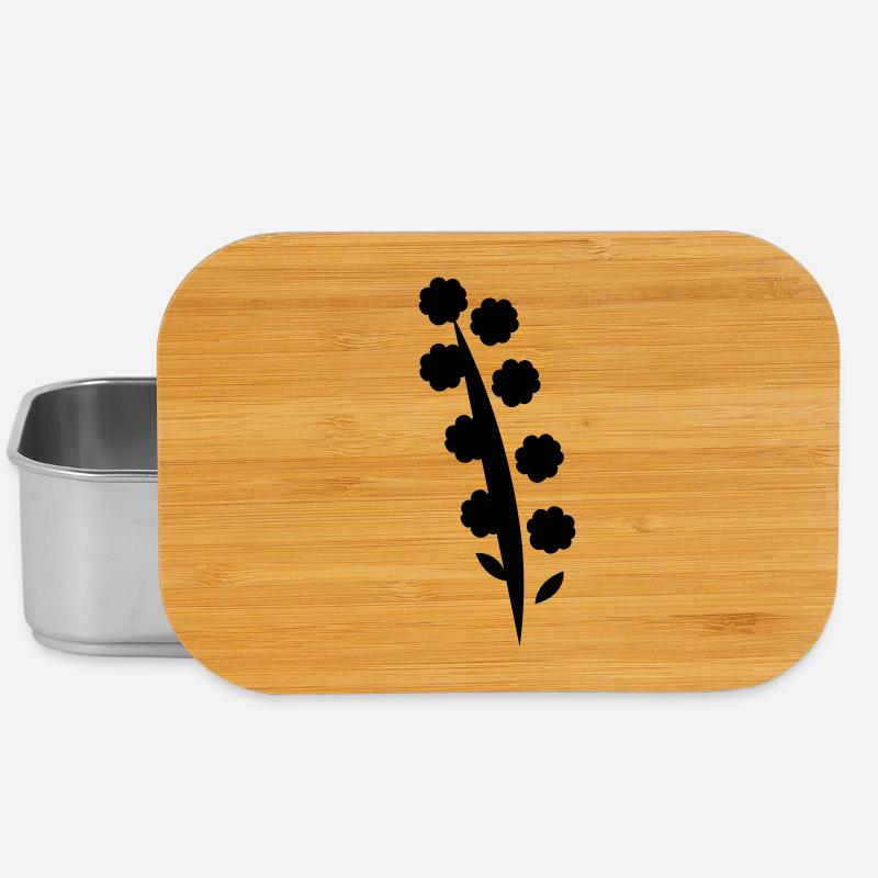 Fleur - Boîte à goûter - argent