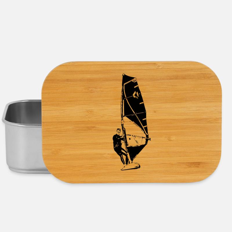 Windsurfing - Lunch Box - silver