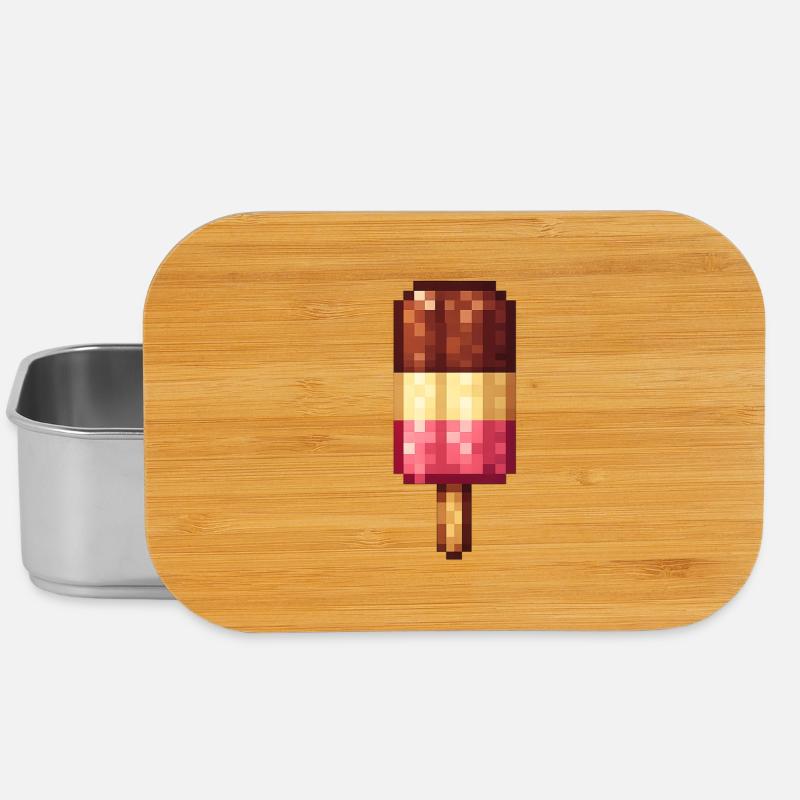 Glaces rétro pixelisées - Boîte à goûter - argent