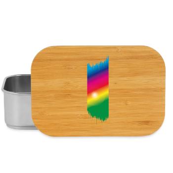 Color Spectrum - Rainbow - Lunch Box - silver - Front