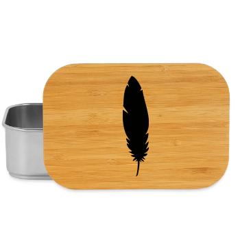 Feather - Lunch Box - silver - Front