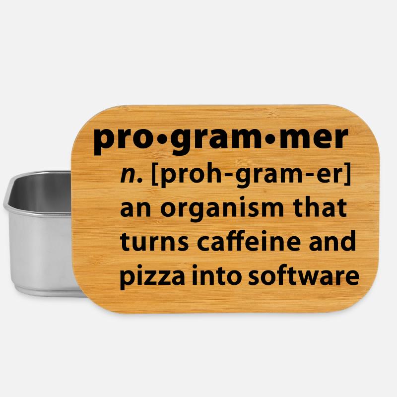 Program definition - the definition Programmer - Lunch Box - silver