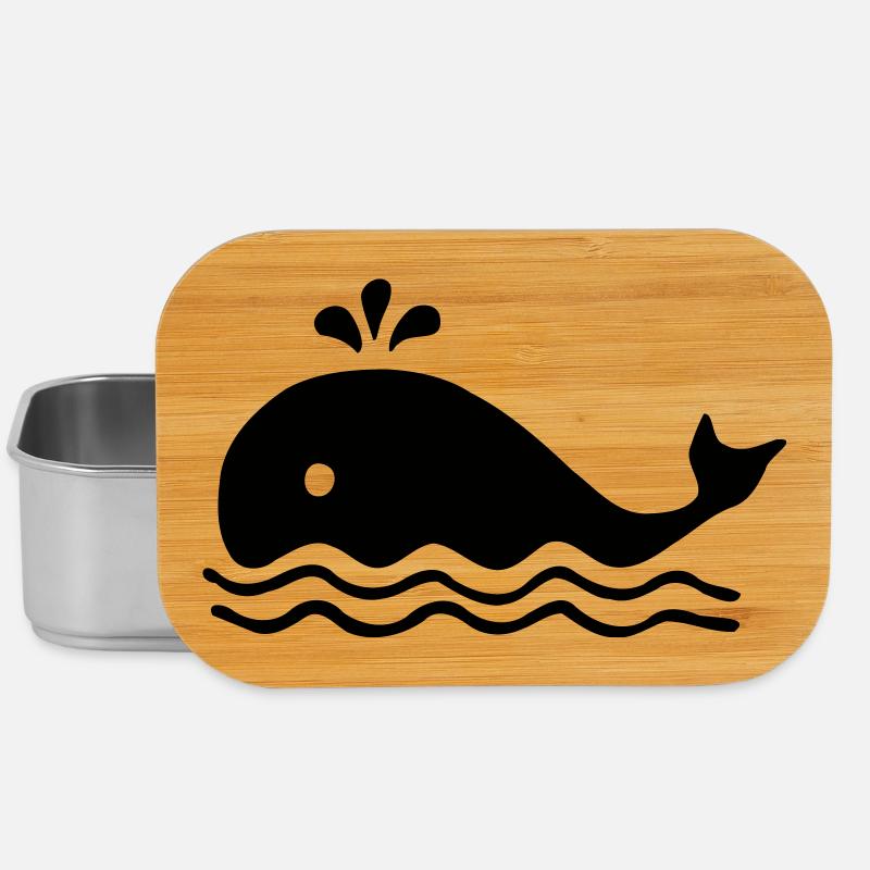 Baleine baleine - Boîte à goûter - argent