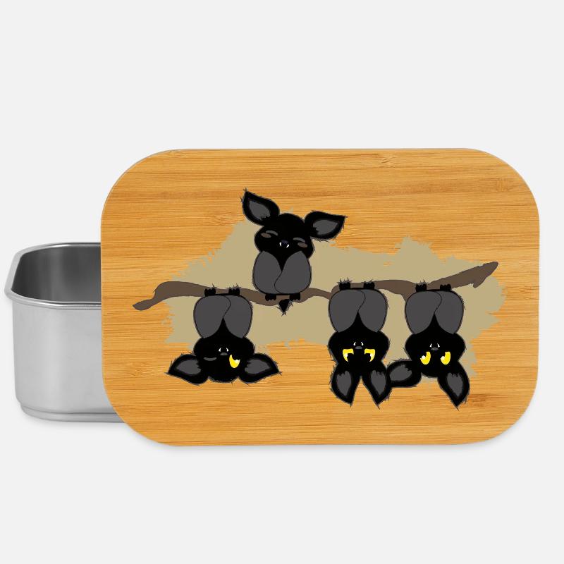 Fledermaus andersrum - Lunch Box - Silber