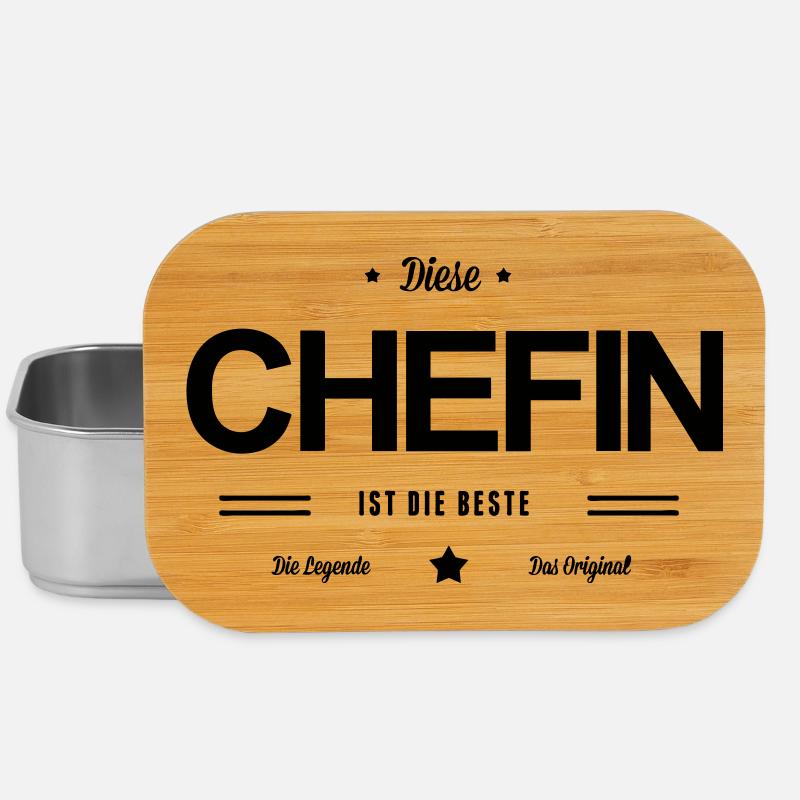 Beste Chefin - Lunch Box - Silber