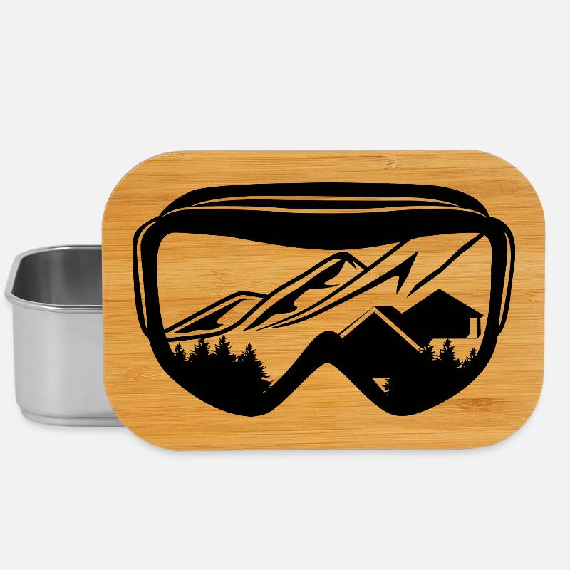 Snowboard Brille - Lunch Box - Silber