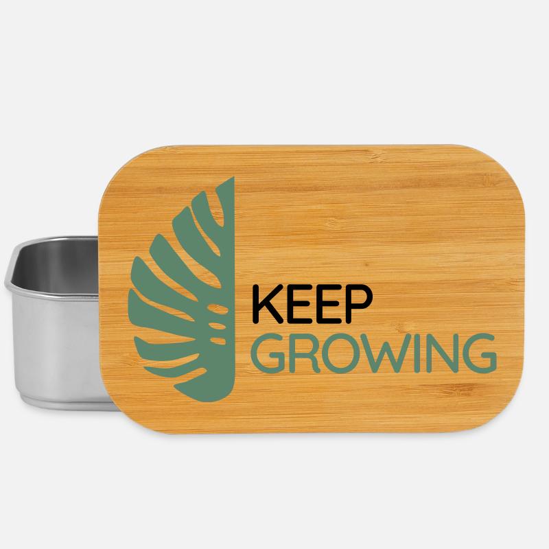 Monstera - Keep Growing - Lunch Box - silver