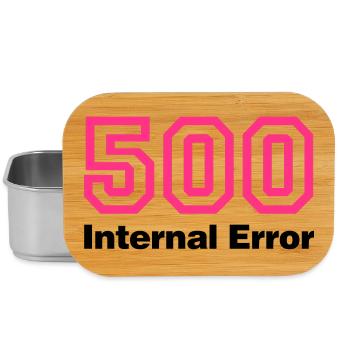 Error 500 | Fehler | Errormessage - Boîte à goûter - argent - Devant